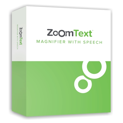 Logiciel de grossissement parlant Zoomtext Niveau 2 pour malvoyant Logiciel de grossissement parlant Zoomtext Niveau 2 pour malvoyant